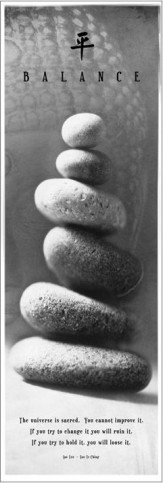 1art1 48424 Daodejing - Eine Frage Des Gleichgewichts Midi-Poster 91 x 30 cm