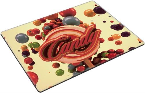 Red Candy Bubble Variety Colorful Placemat Pads Customized Made To Order Support Ready 15 6/8 Inch (400mm) X 11 13/16 Inch (300mm) X 1/8 Inch (3mm) High Quality Eco Friendly Cloth With Neoprene Rubber Luxlady Place Mouse Pad Desktop Mousepad Laptop Mousepads Comfortable Table Desk Kitchen Computer Mouse Mat Cute Gaming Mouse_Pad