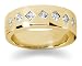 0.7 ctw. Men's Princess Diamond Wedding Band in 18K Yellow Gold