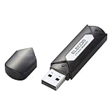 ELECOM  USB2.0フラッシュメモリ 4GB セキュリティソフト付(ブラファイト) MF-AU204GGT