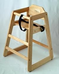 Wooden High Chair - Natural