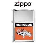 Denver Broncos NFL Brushed Chrome Lighter by Zippo