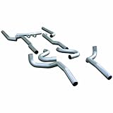 Flowmaster 1040 Header-back System - 3.00 in. Dual Rear Exit - Pipes Only No Mufflers by Flowmaster