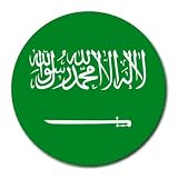Saudi Arabia Flag Round Mouse Pad
