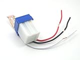 昼夜検知 ライト 光 センサー スイッチ コントローラー 自動ON OFF AC 220V 防雨 仕様 (1個)