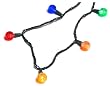 GKI Bethlehem Lighting 25-Light Round G25 LED Christmas Light Set, Multi-Colored Bulbs, Green Wire