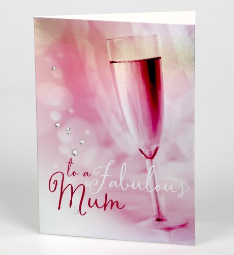Fabulous Mum Cocktail Glass Mother's Day Card
