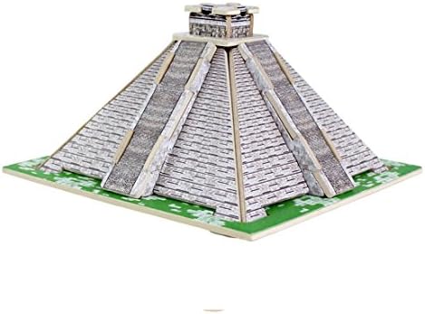 Mayan Pyramids 3D Wooden Jigsaw Puzzle, Architecture Jigsaw Puzzle for Kids and Adult