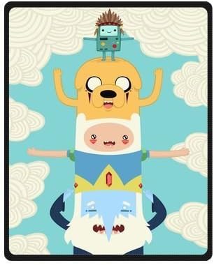 Adventure Time Totem Finn And Jake Fleece Blanket 58x80 Blanket,Throw Blanket,Baby Blanket,Body Blanket,Travel Blanket,Mini Blanket