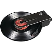 Crosley ポータブルUSBレコードプレイヤー Crosley Revolution CR6002A ブラック 並行輸入品