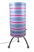 Streamline Modish Decor Blue Candy Stripe Tri-Leg Lamp