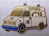 限定レア美品ピンズ◆救急車15電話番号ピンバッジフランス