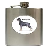 Rottweiler Hip Flask (6 oz)
