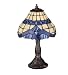 Meyda Tiffany 26586 Baroque Mini Lamp, Mahogany Bronze Finish with Stained