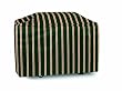 Two Dogs Designs 70-Inch Extra-Long Grill Cover, Green Stripes