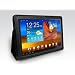 GreatShield Leather Folio Case Cover for Samsung Galaxy Tab 10.1 with Stand (Black)