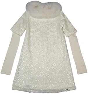 MISS GRANT Sequin Dress -36 -WHITE