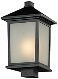 Z-Lite 537PHB-BK Outdoor Post Light by Z-Lite Lighting [並行輸入品]