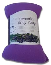 Purple Fleece Lavender Body Wrap Microwaveable Heat Pack Wheat Bag: Ease Aches & Pains