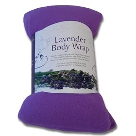Purple Fleece Lavender Body Wrap Microwaveable Heat Pack Wheat Bag: Ease Aches & Pains