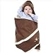 Wallaboo microfibre suede cuddly blanket Chocolate 0+