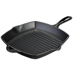 Le Creuset Enameled Cast-Iron Panini Press and Skillet Grill, Black Onyx by Le Creuset