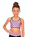TumbleWear Big Girl's Polka Dots Sports Bra