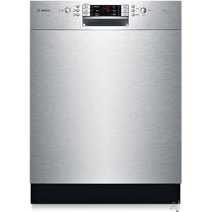 Bosch : SHE68E05UC 24in Evolution 800 Plus Series Full Console Dishwasher - Stainless Steel by