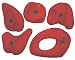 Fiberglass Climbing Rocks Red Stones Wall Face [Toy]