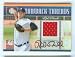 Rick Porcello Rookie Autograph 2008 Donruss Baseball Throwback Threads Extra Edition Card #TTS-1 & #040/100 Signed w/ Red Game Worn Jersey Detroit Tigers