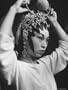 Sung Dynasty Leading Actress Wang Kum Oi Holding Her Head Gear During the Live Performance Photographic Poster Print by Howard Sochurek, 18x24