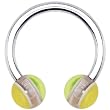 Lemon Cherry Jawbreaker Horseshoe Circular Barbell