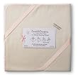 SwaddleDesigns Organic Ultimate Receiving Blanket - Natural with Pastel Pink Trim
