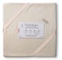 SwaddleDesigns Organic Ultimate Receiving Blanket - Natural with Pastel Pink Trim