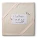 SwaddleDesigns Organic Ultimate Receiving Blanket - Natural with Pastel Pink Trim