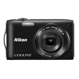 Nikon COOLPIX S3300 16 MP Digital Camera with 6x Zoom NIKKOR Glass Lens and 2.7-inch LCD (Black): Camera &amp; Photo