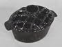 Classic Lattice Top Woodstove Steamer Mister Humidifier - Porcelain coated Cast Iron - BLACK w SPECKLES