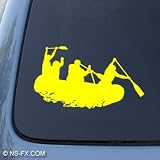 RAFTING - Whitewater Sport - Car, Truck, Notebook, Vinyl Decal Sticker #1203 | Vinyl Color: Yellow
