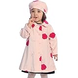 Angels Garment Toddler Little Girl Pink Flower Coat Outwear Set 2T-8