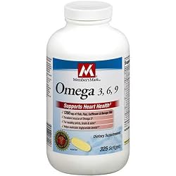 Member's Mark Omega 3, 6, 9 Dietary Supplement 1000 Mg, Soft Gels, 325-Count