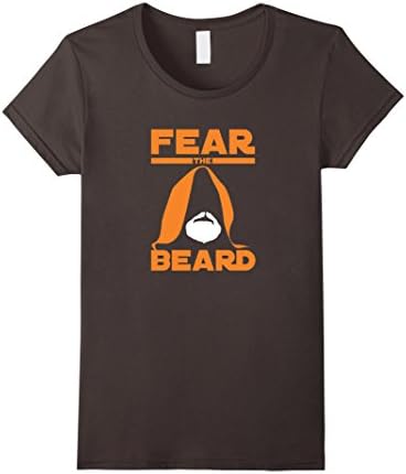 Women's Fear the Beard Shirt - Beard Lover Growing a Beard Shirt XL Asphalt