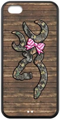 Browning Design Durable Rubber TPU Back Back Case Protective Skin For iPhone 5C