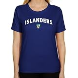 NCAA Texas A&M Corpus Christi Islanders Ladies Mascot Logo Classic Fit T-Shirt - Royal Blue (Small)