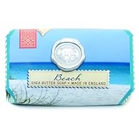 Michel Design Works Over-size Scented Triple-milled Bath Soap Bar, Beach, 7.3-Ounce