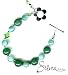 Sterling Silver Fancy Jasper, Amazonite and Swarovski Bracelet