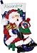 Dimensions Vist With Santa Stocking Felt Applique Kit