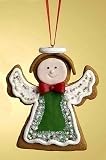 Green Dress Gingerbread Angel Cookie Christmas Ornament #26732