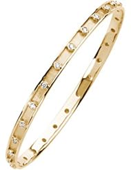 14K Yellow Gold Diamond Bangle Bracelet - 0.75 Ct. -- LIFETIME WARRANTY