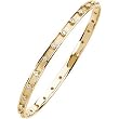 14K Yellow Gold Diamond Bangle Bracelet - 0.75 Ct.