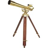 41oHVcgEFAL. SL160  Barska Anchormaster 36x80mm Brass Refractor Telescope Telescopew/ Mahogany Floor Tripod